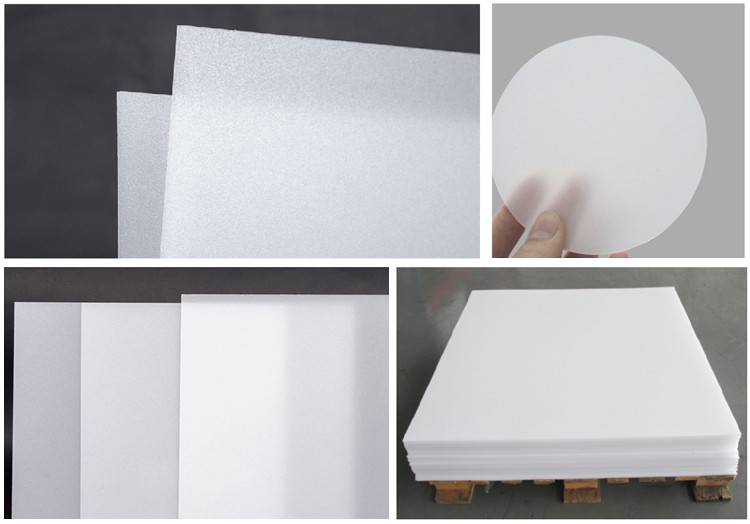 Frosted acrylic light diffuser