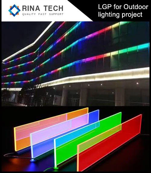 Outdoor RGBW LED Wall Plate Light Guide Sheet Outdoor RGBW LED Wall Plate Light Guide Sheet